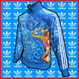 Adidas Originals Calendar Girls July 83 Swimming Pool Tracksuit Top Blue - Mens - 061941