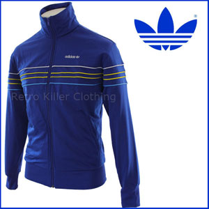 Adidas Originals 80s Archive Reissue Piped Blue Tracksuit Top