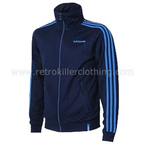 Adidas Originals HG Beckenbauer Blue Classic Archive Sportswear TT Tracksuit Top - Mens - W51588
